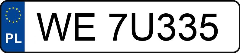 Numer rejestracyjny WE 7U335 posiada AUDI A6 QUATTRO - WE7U335 Numer rejestracyjny WE 7U335 posiada AUDI A6 QUATTRO - WE7U335