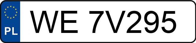 Numer rejestracyjny WE 7V295 posiada MITSUBISHI SPACE STAR A00 - WE7V295