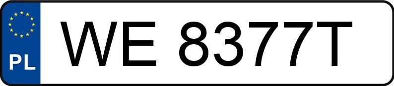 Numer rejestracyjny WE 8377T posiada FIAT Punto Evo 1.4 MR`09 E5 Estiva - WE8377T Numer rejestracyjny WE 8377T posiada FIAT Punto Evo 1.4 MR`09 E5 Estiva - WE8377T
