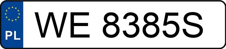 Numer rejestracyjny WE 8385S posiada RENAULT LAGUNA - WE8385S