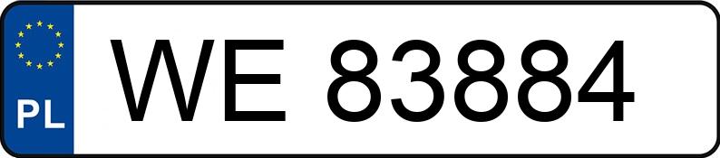 Numer rejestracyjny WE 83884 posiada OPEL CORSA - WE83884