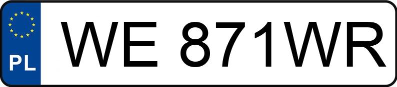 Numer rejestracyjny WE 871WR posiada VOLKSWAGEN Passat B8 2.0 TDi MR`20 E6d Elegance 4MOTION DSG - WE871WR