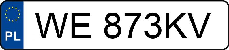 Numer rejestracyjny WE 873KV posiada BMW 320D - WE873KV