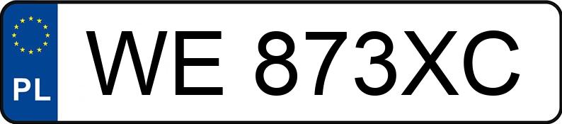 Numer rejestracyjny WE 873XC posiada DACIA DOKKER - WE873XC