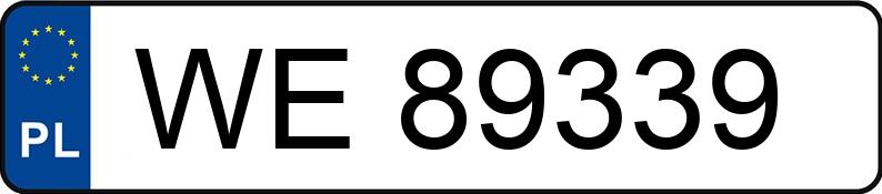 Numer rejestracyjny WE 89339 posiada FIAT 170 SPORTING - WE89339