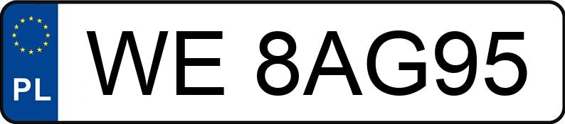 Numer rejestracyjny WE 8AG95 posiada SKODA OCTAVIA - WE8AG95 Numer rejestracyjny WE 8AG95 posiada SKODA OCTAVIA - WE8AG95