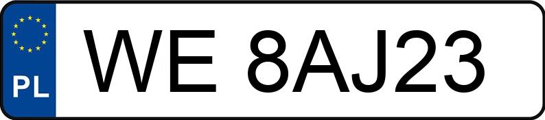 Numer rejestracyjny WE 8AJ23 posiada TOYOTA YARIS - WE8AJ23 Numer rejestracyjny WE 8AJ23 posiada TOYOTA YARIS - WE8AJ23