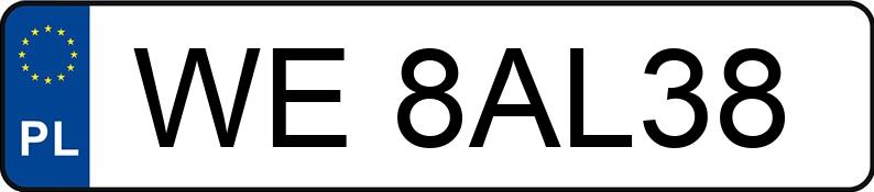 Numer rejestracyjny WE 8AL38 posiada VOLKSWAGEN Passat B8 2.0 TSI MR`20 E6d Elegance 4MOTION DSG - WE8AL38