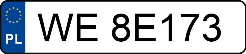 Numer rejestracyjny WE 8E173 posiada MINI COOPER S CABRIO - WE8E173