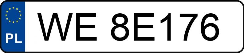 Numer rejestracyjny WE 8E176 posiada CITROEN C4 PICASSO - WE8E176