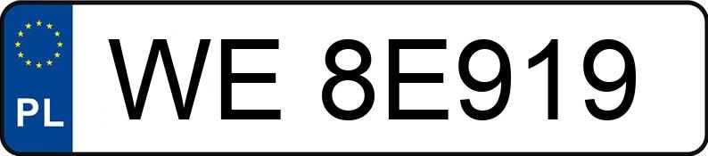 Numer rejestracyjny WE 8E919 posiada BMW 318I - WE8E919