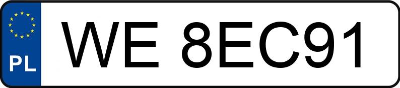 Numer rejestracyjny WE 8EC91 posiada KIA SPORTAGE - WE8EC91 Numer rejestracyjny WE 8EC91 posiada KIA SPORTAGE - WE8EC91