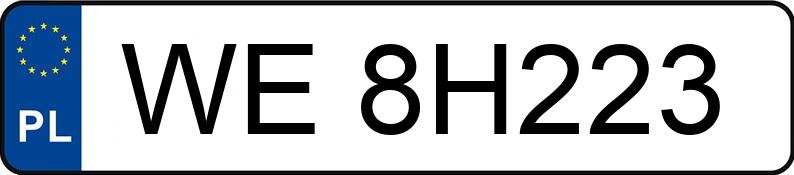Numer rejestracyjny WE 8H223 posiada RENAULT/MOTOWEKTOR MASTER - WE8H223