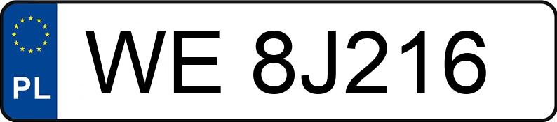 Numer rejestracyjny WE 8J216 posiada RENAULT MASTER - WE8J216