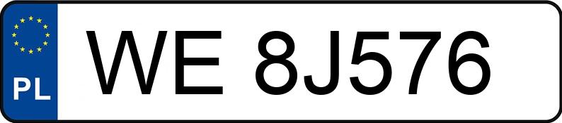 Numer rejestracyjny WE 8J576 posiada BMW 530 - WE8J576