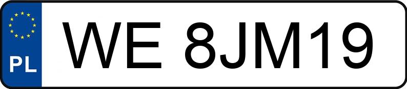 Numer rejestracyjny WE 8JM19 posiada BMW 123 XDRIVE - WE8JM19