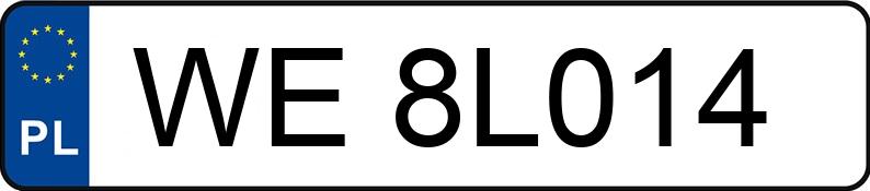 Numer rejestracyjny WE 8L014 posiada BMW 116i MR`19 E6d F40 116i MR`19 E6d F40 - WE8L014