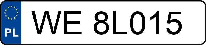 Numer rejestracyjny WE 8L015 posiada BMW 116i MR`19 E6d F40 116i MR`19 E6d F40 - WE8L015