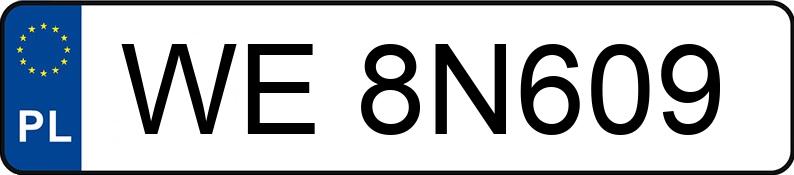Numer rejestracyjny WE 8N609 posiada SKODA SUPERB - WE8N609 Numer rejestracyjny WE 8N609 posiada SKODA SUPERB - WE8N609