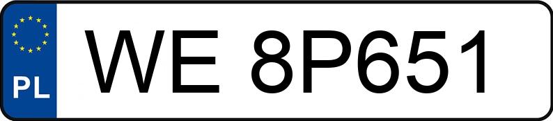 Numer rejestracyjny WE 8P651 posiada BMW 330i MR`19 E6d G20 xDrive Steptronic - WE8P651