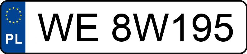 Numer rejestracyjny WE 8W195 posiada RENAULT/MOTOWEKTOR MASTER - WE8W195