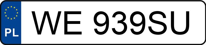 Numer rejestracyjny WE 939SU posiada TOYOTA Corolla 1.6 MR`16 E6 Comfort - WE939SU Numer rejestracyjny WE 939SU posiada TOYOTA Corolla 1.6 MR`16 E6 Comfort - WE939SU