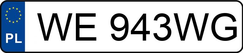 Numer rejestracyjny WE 943WG posiada CITROEN C4 PICASSO - WE943WG