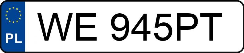 Numer rejestracyjny WE 945PT posiada BMW 320 Compact TD Kat. MR`01 E3 E46 320 Compact TD Kat. MR`01 E3 E46 - WE945PT