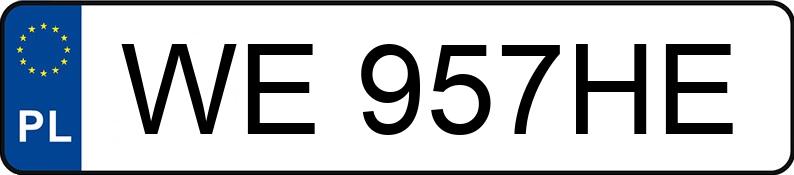 Numer rejestracyjny WE 957HE posiada BMW X5 XDRIVE30D - WE957HE Numer rejestracyjny WE 957HE posiada BMW X5 XDRIVE30D - WE957HE