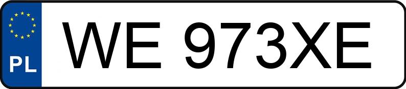 Numer rejestracyjny WE 973XE posiada KIA OPTIMA - WE973XE