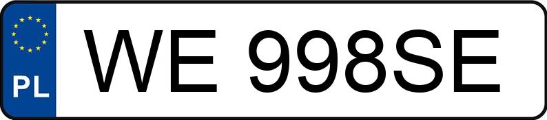 Numer rejestracyjny WE 998SE posiada MITSUBISHI Pajero 3.2 DI-D DPF MR`16 E6 Instyle 4WD AT - WE998SE