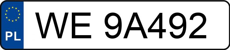 Numer rejestracyjny WE 9A492 posiada KIA SORENTO - WE9A492 Numer rejestracyjny WE 9A492 posiada KIA SORENTO - WE9A492