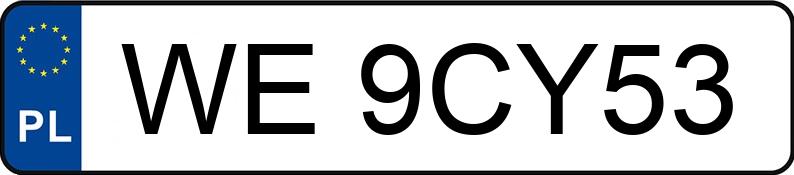Numer rejestracyjny WE 9CY53 posiada PORSCHE 718 CAYMAN - WE9CY53