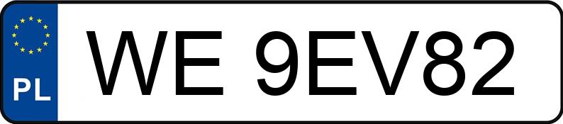 Numer rejestracyjny WE 9EV82 posiada TOYOTA Corolla 1.8 Hybrid MR`23 E6d Comfort+Tech e-CVT - WE9EV82