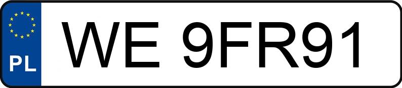 Numer rejestracyjny WE 9FR91 posiada DACIA DUSTER - WE9FR91 Numer rejestracyjny WE 9FR91 posiada DACIA DUSTER - WE9FR91
