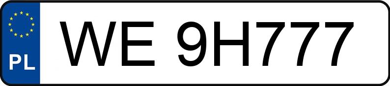 Numer rejestracyjny WE 9H777 posiada AUDI Q7 - WE9H777