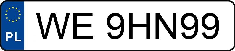 Numer rejestracyjny WE 9HN99 posiada HYUNDAI STARIA - WE9HN99