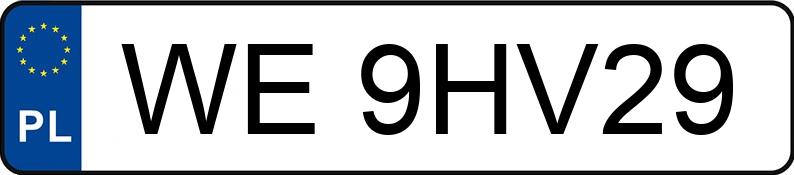 Numer rejestracyjny WE 9HV29 posiada MERCEDES-BENZ GLC 200 4MATIC - WE9HV29