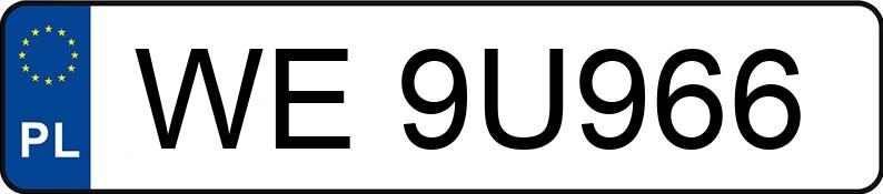 Numer rejestracyjny WE 9U966 posiada TOYOTA PROACE CITY - WE9U966 Numer rejestracyjny WE 9U966 posiada TOYOTA PROACE CITY - WE9U966