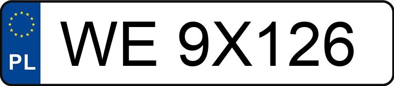 Numer rejestracyjny WE 9X126 posiada SKODA SCALA - WE9X126