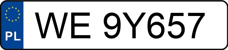 Numer rejestracyjny WE 9Y657 posiada FORD MONDEO - WE9Y657 Numer rejestracyjny WE 9Y657 posiada FORD MONDEO - WE9Y657