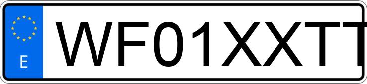 Numer rejestracyjny WF01XXTTG1PY80478 posiada FORD CUSTOM