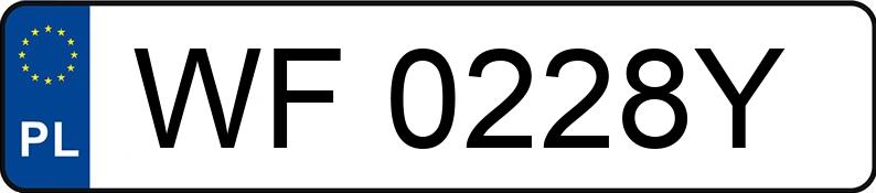 Numer rejestracyjny WF 0228Y posiada OPEL Astra II 1.2 MR`98 Astra II 1.2 MR`98 - WF0228Y