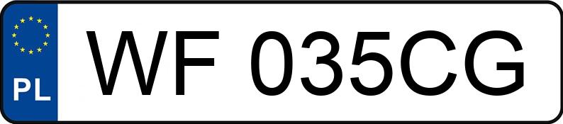 Numer rejestracyjny WF 035CG posiada VOLKSWAGEN T-CROSS - WF035CG