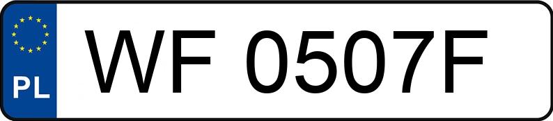 Numer rejestracyjny WF 0507F posiada BMW 520 - WF0507F Numer rejestracyjny WF 0507F posiada BMW 520 - WF0507F