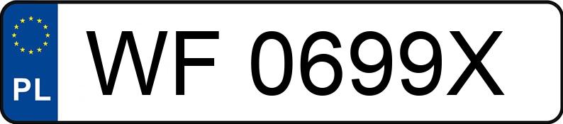 Numer rejestracyjny WF 0699X posiada RENAULT ESPACE - WF0699X