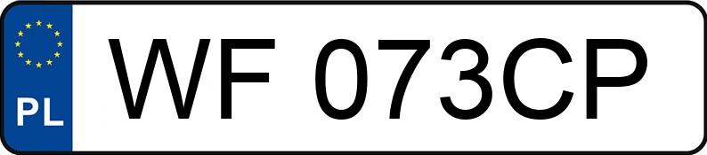 Numer rejestracyjny WF 073CP posiada BMW 320D - WF073CP Numer rejestracyjny WF 073CP posiada BMW 320D - WF073CP