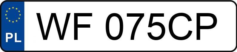 Numer rejestracyjny WF 075CP posiada BMW 320i MR`19 E6d G20 M Sport Steptronic - WF075CP Numer rejestracyjny WF 075CP posiada BMW 320i MR`19 E6d G20 M Sport Steptronic - WF075CP