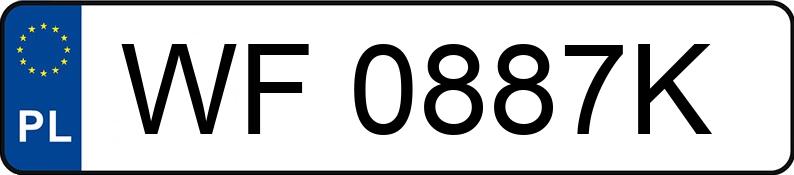 Numer rejestracyjny WF0887K posiada  