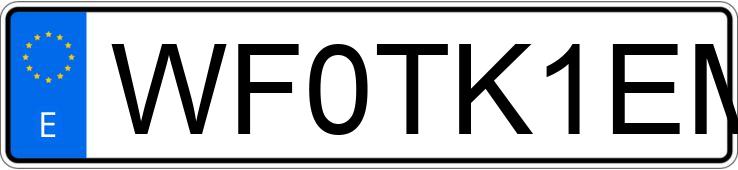 Numer rejestracyjny WF0TK1EM7MMA53737 posiada FORD MUSTANG MACH-E